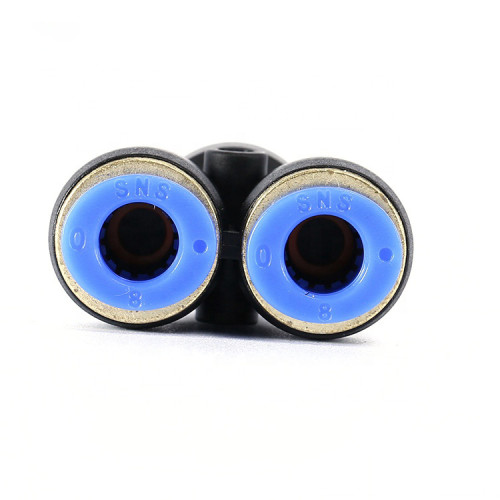 ข้อต่อลมแบบเพิ่ม 3 ทางตัววาย SNS SPN Series [Connector Fitting] 2